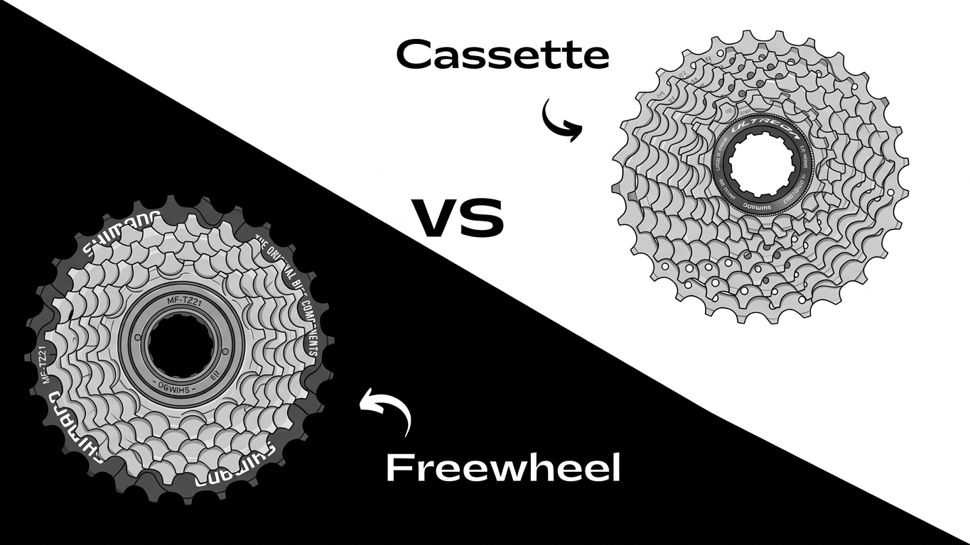 Cassette vs Freewheel — only freewheel is compatible with the rear hub motor